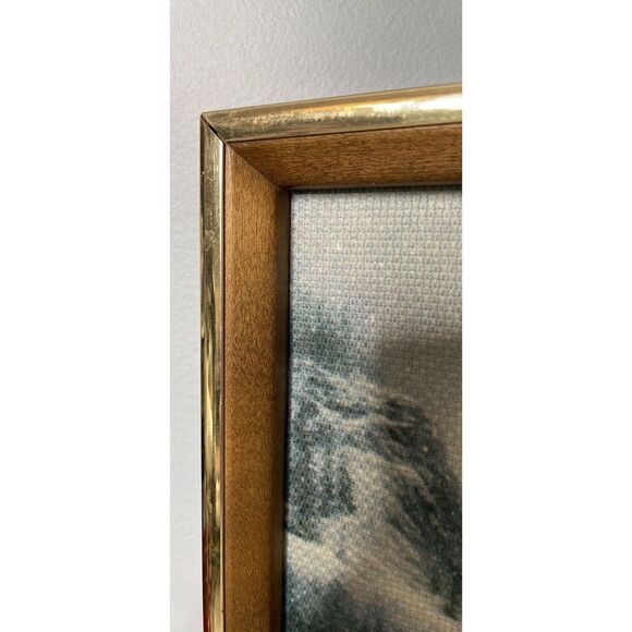 Spirit of the Wild Bald Eagle Framed Cross Stitch Art - Picture 2 of 7